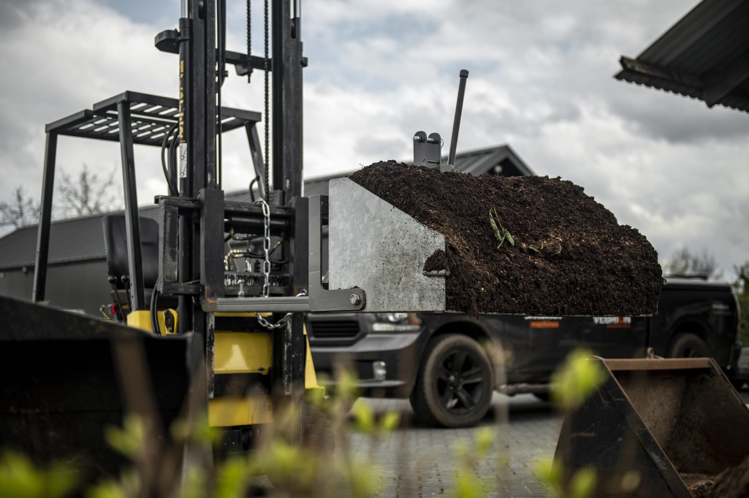 Schepbak heftruck mechanisch