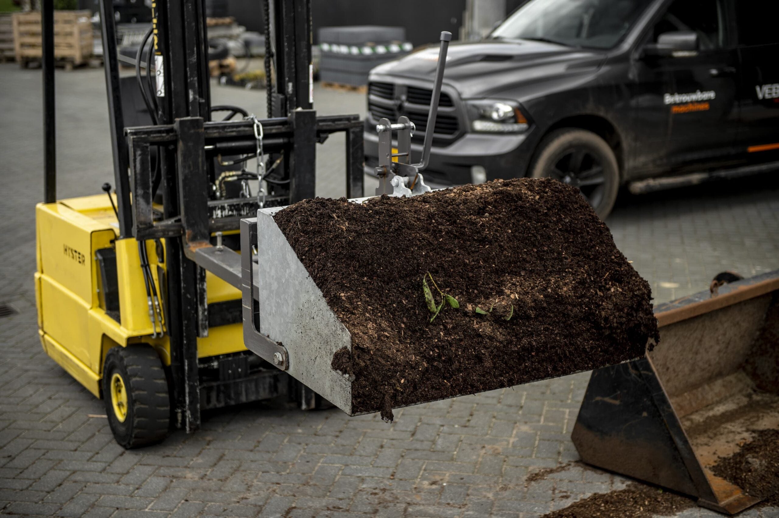 Schepbak heftruck mechanisch