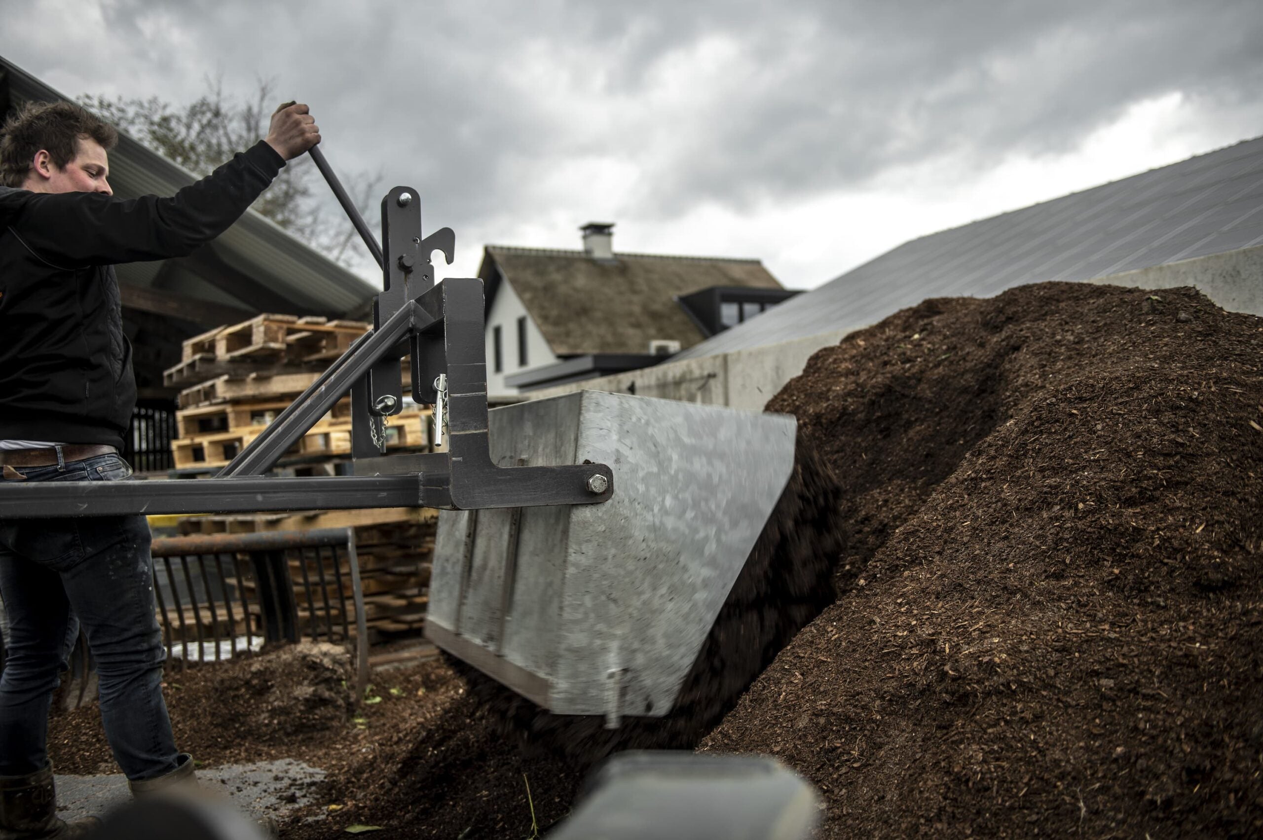 Schepbak heftruck mechanisch